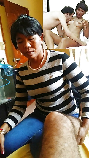 Asian sexy granny mother hairy pussy
