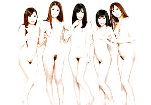 Asian group naked